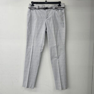 Calvin Klein Grey Printed Belted Dress Pants Size 10